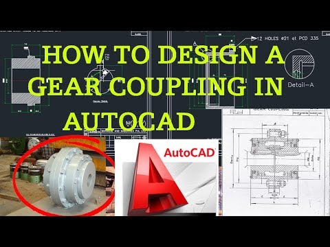 How to design a gear coupling in AutoCAD Tutorial  1