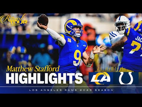 HIGHLIGHTS: Matthew Stafford's Best Throws From 375 Yard, 3-TD Game vs. Colts In Week 4