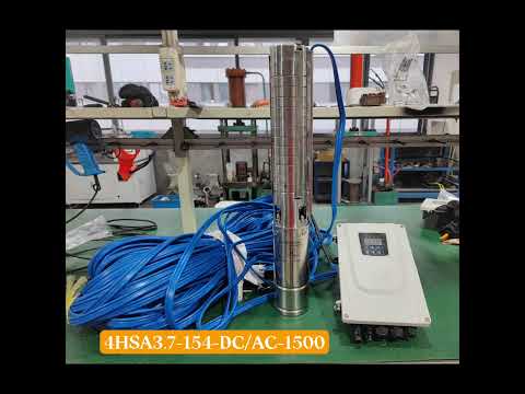 2HP 100m Hybrid DC/AC Solar Submersible Borehole Well Pump Feedback-HZUSUN (Kay Lin)