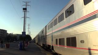 preview picture of video 'Amtrak 184 Leads Amtrak 8 at Morton Grove, IL'