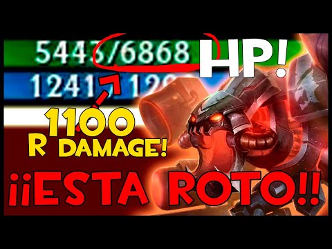 EL MEJOR TOP CHO'GATH 6800 HP - 1100 R DAMAGE FULL TANK BUILD - Guantelete de hielo