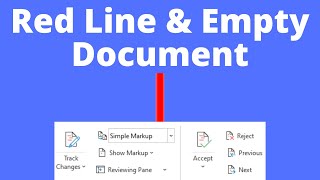 Red Line in Word Document