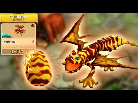 Tailflame — New Premium Flame Whipper Max Level 175 Titan Mode | Dragons: Rise of Berk