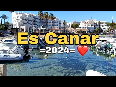 Es Canar IBIZA |Beautiful Es Canar Winter Footage |Exploring Es Canar And Es Canar Beach|2024