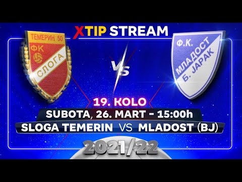 XtipStream: Sloga (Temerin) – Mladost (Bački Jarak) (subota, 26. mart, 15:00)