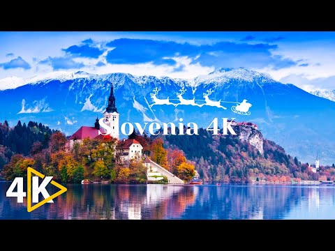 FLYING OVER SLOVENIA (4K UHD) - Scenic Relaxation Film with Calming Music - 4K Video Ultra HD