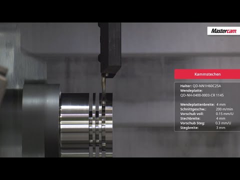 Mastercam 2020 | Kammstechen im Drehen