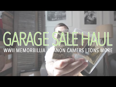 Epic Garage Sale Haul | WWII Memorabilia | Cameras | Comic Book Art