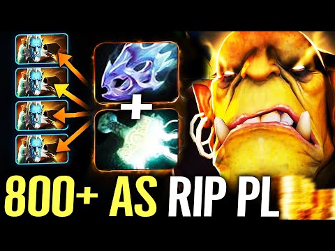 🔥 800+ AS Alchemist Carry Counter PL — Mjollnir + Moonshard 50% Electric 6 HIT PER SEC Dota 2 Pro
