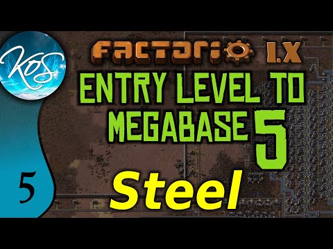 Factorio 1.X Entry Level to Megabase 5 - 5 - Steel! - Guide, Tutorial
