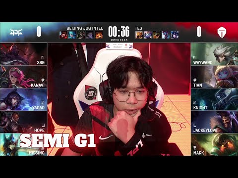JDG vs TES - Game 1 | Semi Finals Playoffs LPL Summer 2022 | JD Gaming vs Top Esports G1