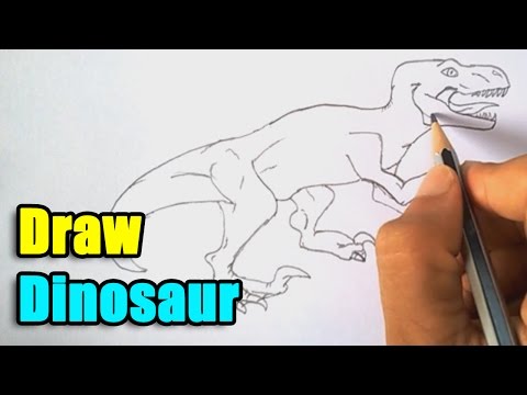 How to Draw a Dinosaur - YouTube