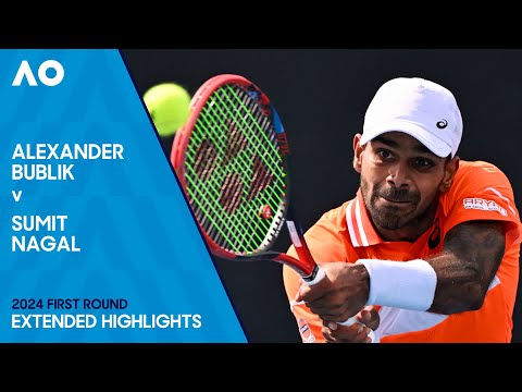 Alexander Bublik v Sumit Nagal Extended Highlights | Australian Open 2024 First Round