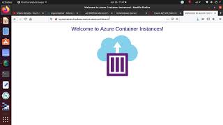 AZ 900 Microsoft Azure Fundamentals- LAB: Deploy Azure Container Insta