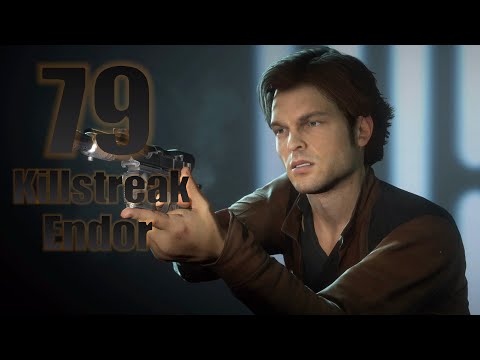 79 Han Solo Killstreak/Gameplay (Endor) - Star Wars Battlefront 2