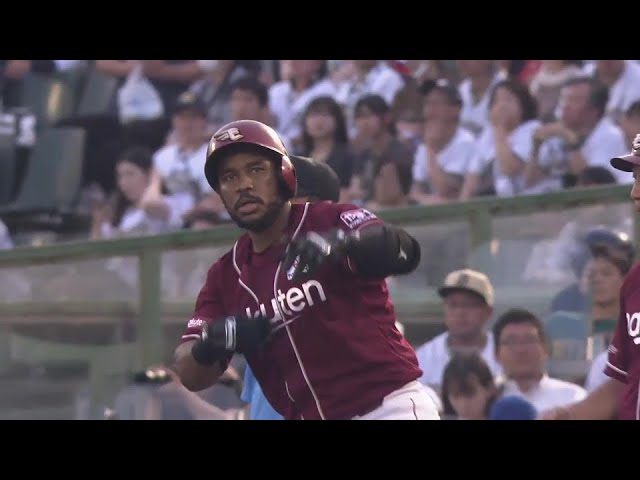 【4回表】イーグルス・フランコ レフトへの先制タイムリーヒットを放つ!!  2024年7月19日 オリックス・バファローズ 対 東北楽天ゴールデンイーグルス