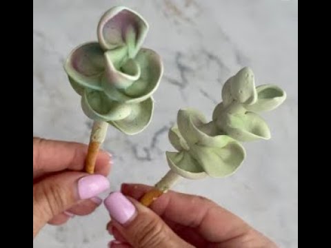 Мини МК🌿ВЕТОЧКА ЭВКАЛИПТА из ЗЕФИРА от Елены Тугановой🌿Marshmallow eucalyptus sprig