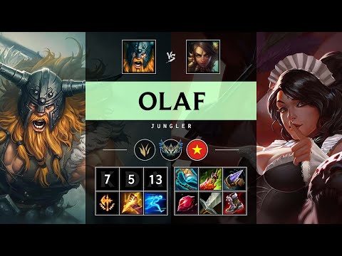 Olaf Jungle vs Nidalee - VN Challenger Patch 25.20