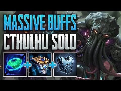 HE'S SO BROKEN NOW! Cthulhu Solo Gameplay (SMITE Conquest)