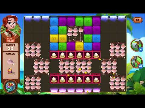 Lost Island Blast Adventure Level 2450 NO BOOSTERS - A S GAMING ✔️