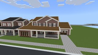 How To Build A Suburban House 🏠 In Minecraft Tutorial 749