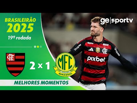 Gols e lances de Flamengo x Mirassol