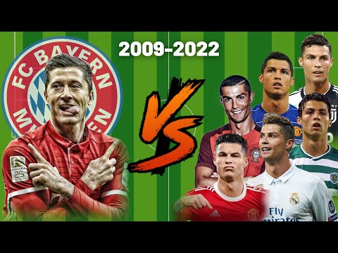 Lewandowski vs 2009-2022 Ronaldo💪