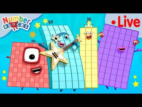 VUELTA AL COLE! 🌈🔴Maratón en vivo de Numberblocks en Español | 123 -Episodios Completos!
