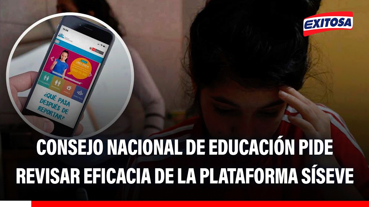 🔴🔵 Consejo Nacional de Educación pide revisar eficacia de la plataforma SíseVe