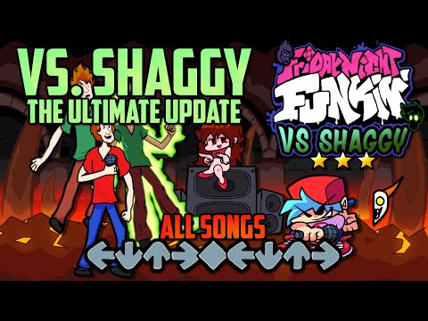 VS. Shaggy [THE ULTIMATE UPDATE v2.5] - All Songs Showcase [Canon Difficulty] - Friday Night Funkin'