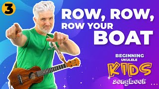 #Ukulele Songs for Kids! Row, Row, Row Your Boat | EASY tutorial! 👧👦