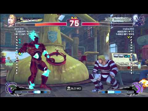 Super Street Fighter IV AE - dnm3rd (Cody) Vs inaba360 (Seth)