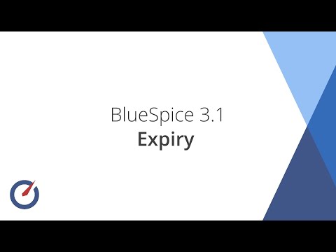 BlueSpice 3.1 - Expiry