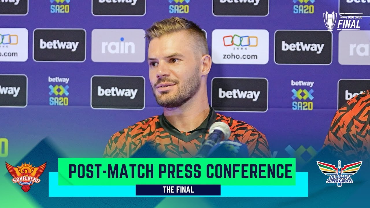 Betway SA20 | The 2024 Final Post-Match Press Conference | Sunrisers Eastern Cape v Durban's Super Giants
