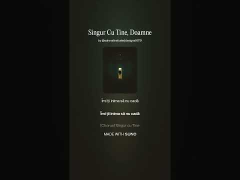 Singur Cu Tine, Doamne