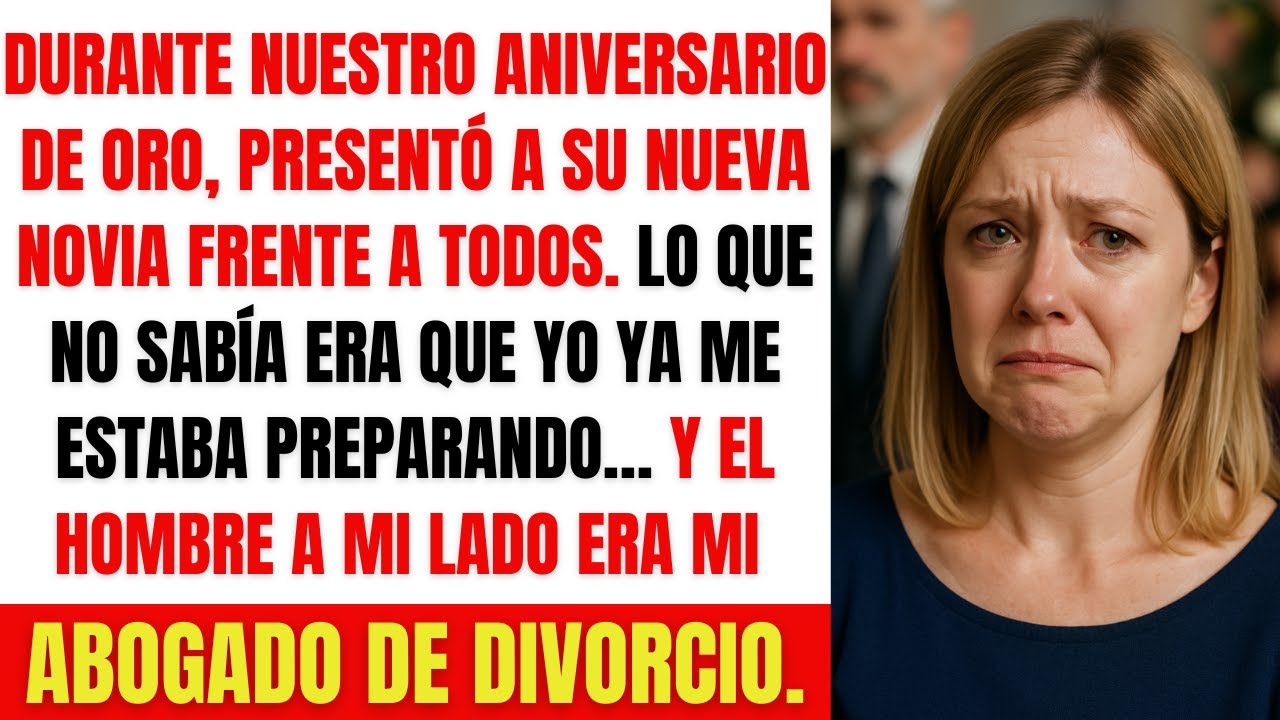 En nuestro aniversario de oro, él presentó a su novia… Yo presenté a mi abogado de divorcio