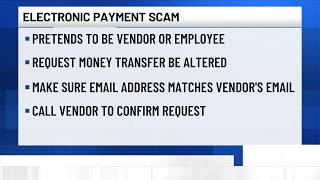 Electronic payment scam in Sedgwick County