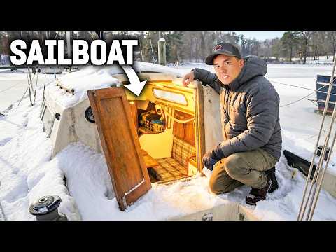 I stayed in my boat during the WORST blizzard