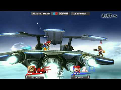 Smash of the Titans #56 - Loser Quarters: RPS|Xzax (Fox) vs GoE|Lui$ (Mario)