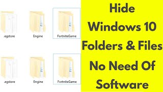 How to Hide Folder & Files in Windows 10 - Show Your Hidden Files