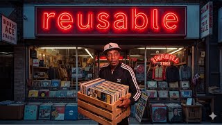 Thrift Store Crate Digging Abstract Records