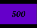 Colorful Numbers 1 500 In 7 Secs