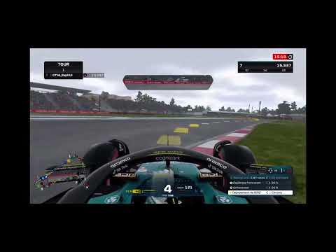 Retour en piste en plein sur la traj