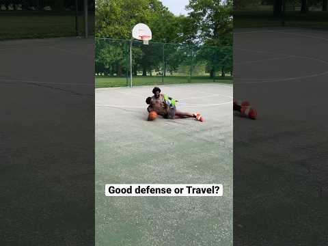 Diving on concrete is just different! 👀 #streetball #basketball