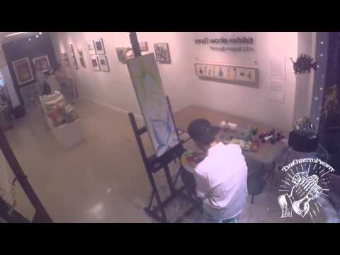 Live Painting @ Jennifer Perlmutter Art Gallery DenoDesigns