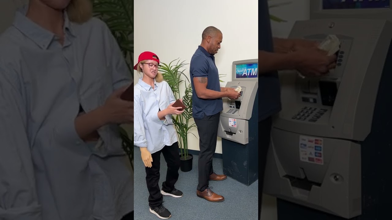 Man got his money stolen at atm #Shorts