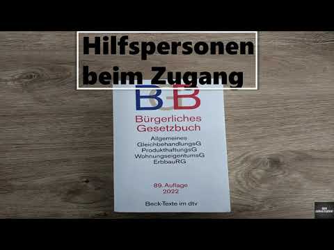 Hilfspersonen beim Zugang (§ 130 BGB) I Zugang 3