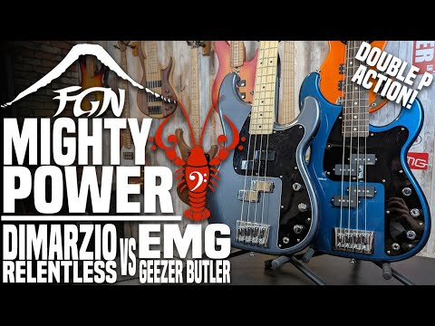 DiMarzio Relentless vs EMG Geezer Butler ft. the FGN JMP Mighty Power - LowEndLobster Tone Shootout