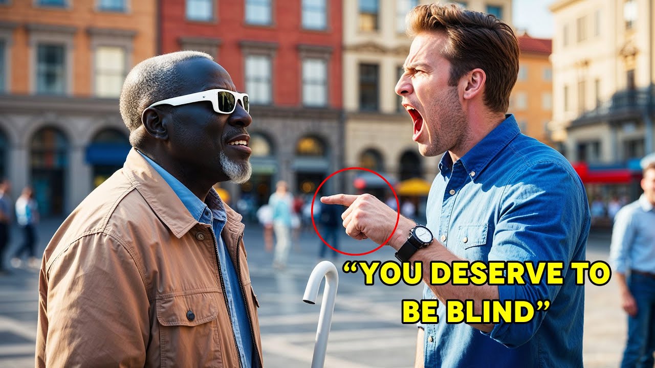 Racist Man Bullies Black Blind Man, He Is Shocked To Find Out Who Is Watching Him