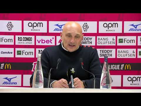 Olivier Pantaloni's reaction after AS Monaco - FC Lorient (1-3) 25-26